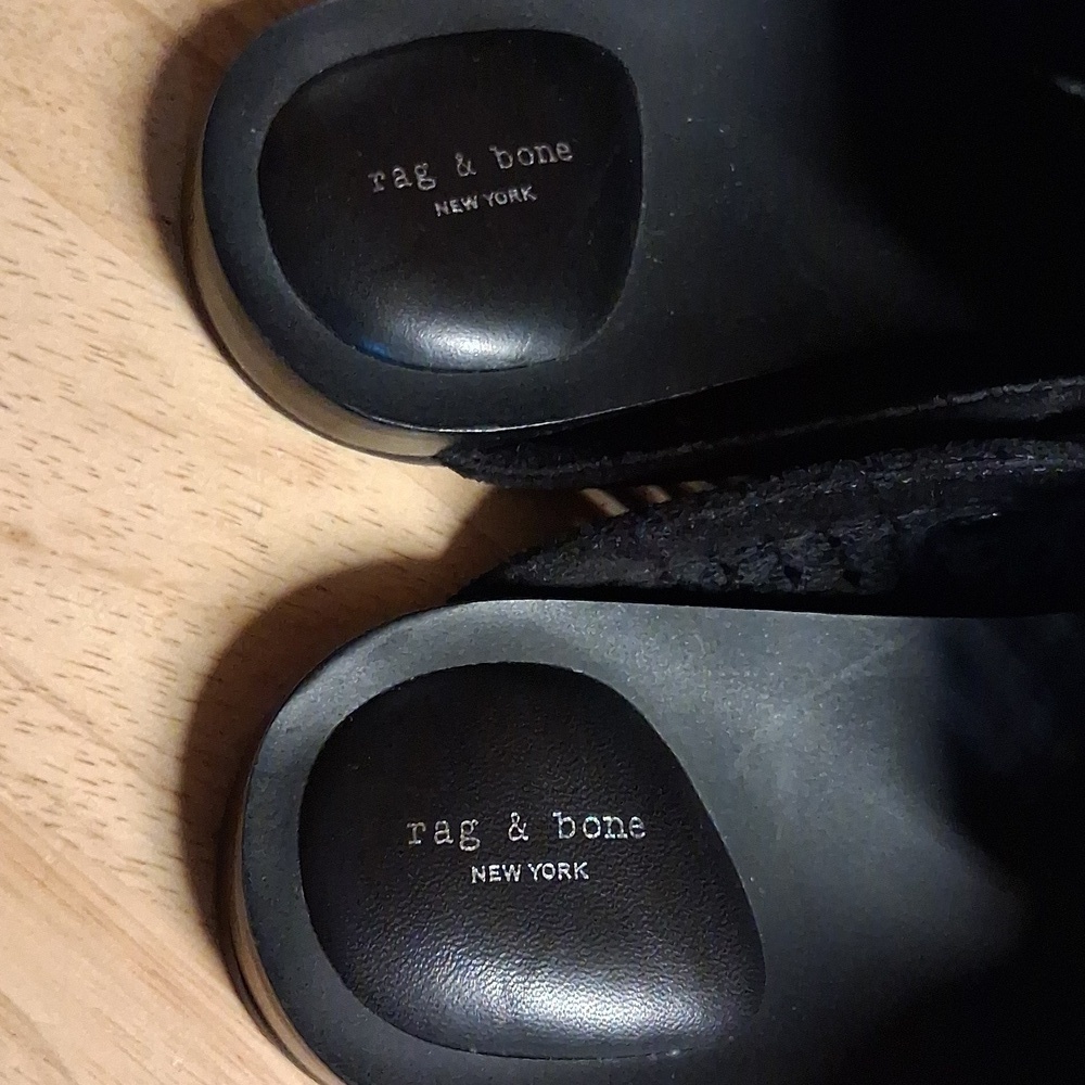 RAG & BONE ANSLEY SLIDE BLACK  EU 38 US 7 - Picture 5 of 6